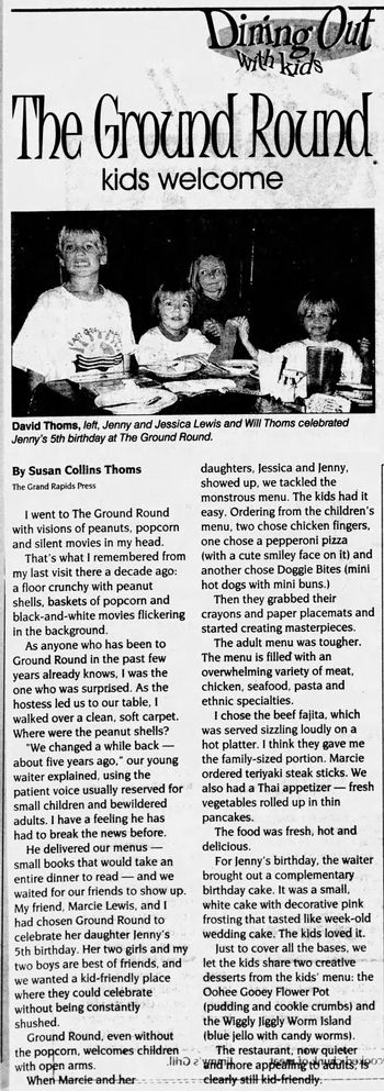 Ground Round - November 1999 Article